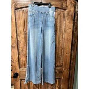 Halara Women's High-Waisted Wide-Leg Pants With Stripe Size Medium Tall